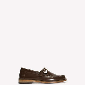 DICO T-bar Moccasin Loafer sko - brun