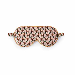 FAN PALM Silke sovemaske - Rose Hummingbird