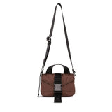 GANNI A6020 Tech Mini Satchel taske - chocolate