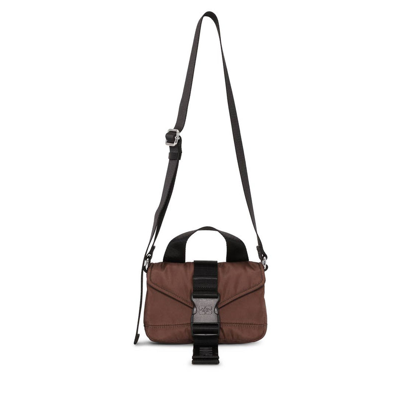 GANNI A6020 Tech Mini Satchel taske - chocolate