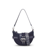 GANNI A6137 Bucky Small Crossbody Denim taske - dark navy