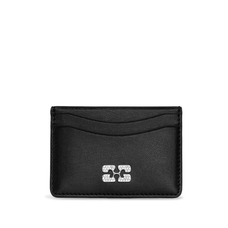 GANNI A6392 Bou Card Holder - sort