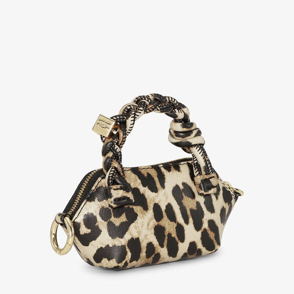 GANNI A6549 Bou Bag Nano Print taske  - leopard