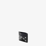 GANNI B3010334 Bou Card Holder Hearts studs - sort