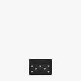 GANNI B3010334 Bou Card Holder Hearts studs - sort