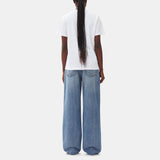 GANNI T4004 Basic jersey cherry relaxed t-shirt - hvid