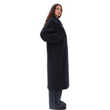 GANNI F9573 Boiled Wool Large Collar frakke - sky captain blå