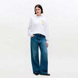 GANNI A1100044 Heavy Denim Izey jeans - Dark Blue Vintage