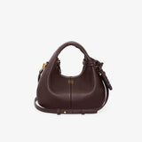 GANNI A7102 Hobo Mini Grained taske - chicory coffee*