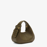 GANNI C1040003 Hobo Mini Grained taske - Military Olive