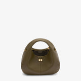 GANNI C1040003 Hobo Mini Grained taske - Military Olive