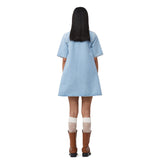 GANNI J1401 Cutline Denim Mini kjole - mid blue vintage