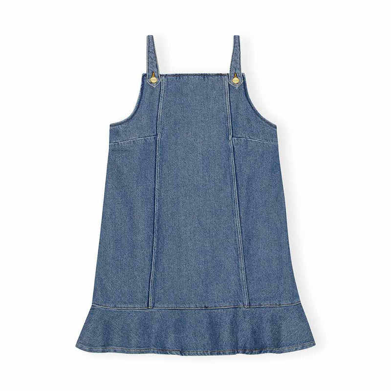 GANNI J1584 Heavy Denim Mini kjole - tint