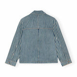 Stribede denim jakke fra Ganni