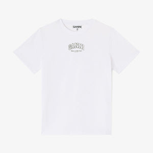 GANNI A1050057 Essentials t-shirt - hvid
