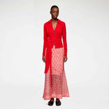 GANNI A1090189 Shibori Organza Fluid nederdel - lanterna