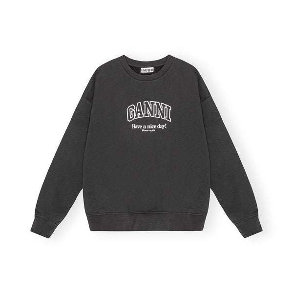 GANNI T4014 Isoli Ganni Oversized Sweatshirt - phantom sort