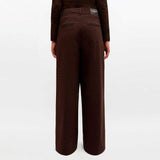 GANNI A1080035 Flock Check Suiting bukser - Chicory Coffee