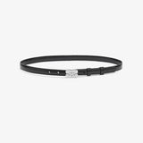 GANNI A7112 Kat patent bælte - sort