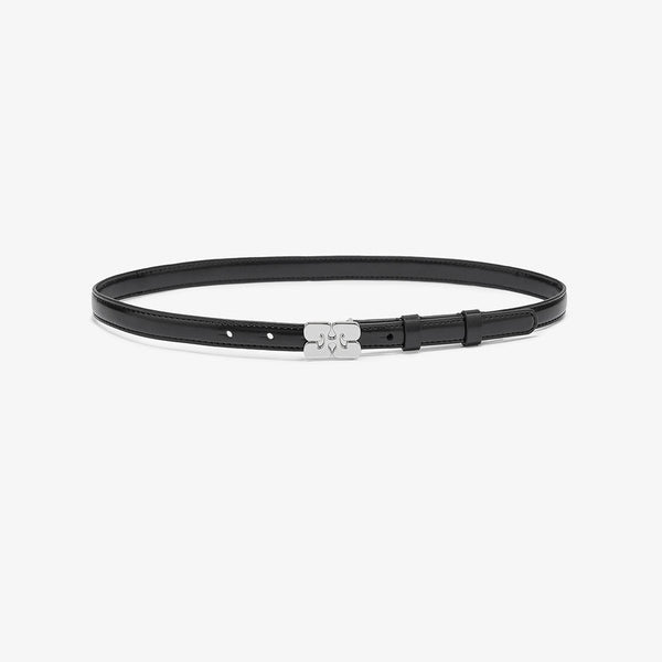GANNI A7112 Kat patent bælte - sort