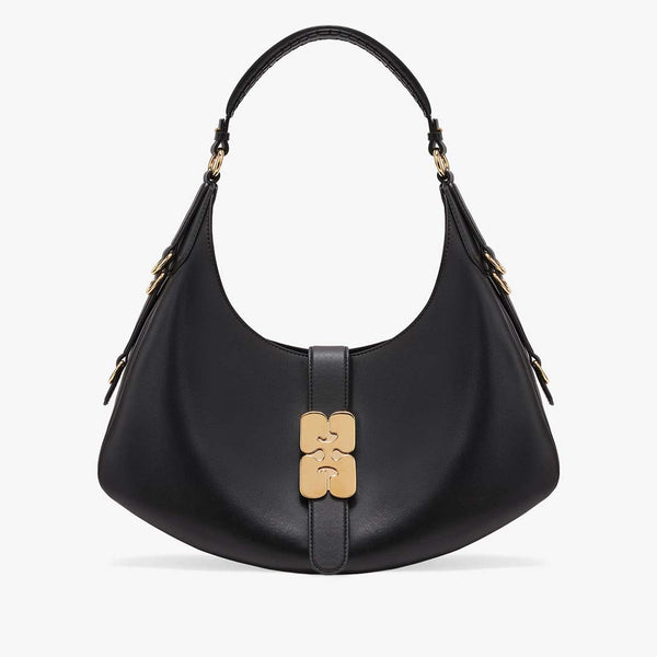 GANNI A6998 Kat Small Gold taske - sort