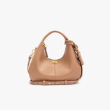 GANNI C1040004 Hobo Mini Grained taske - Tawny Birch