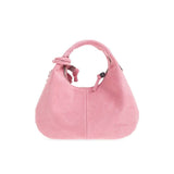 GANNI C1040014 Hobo Mini Suede taske - Pink Nectar