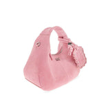 GANNI C1040014 Hobo Mini Suede taske - Pink Nectar