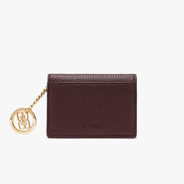 GANNI A7279 Bou kortholder grained - chicory coffee