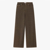 GANNI A1100190 Neppy Denim Lari Jeans - Chicory Coffee