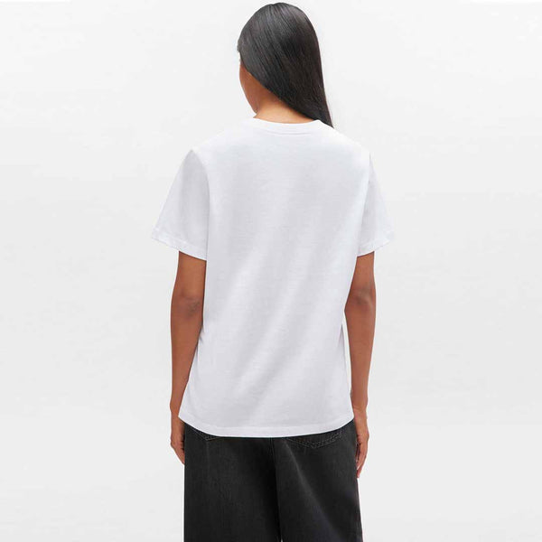 GANNI T4334 Basic cotton Neon Puppy t-shirt - hvid