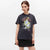 GANNI T4342 Black rose t-shirt - phantom