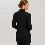 HANRO uld/silke turtle neck- sort