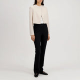 HARRIS WHARF LONDON Light pressed wool Bolero jakke - cream