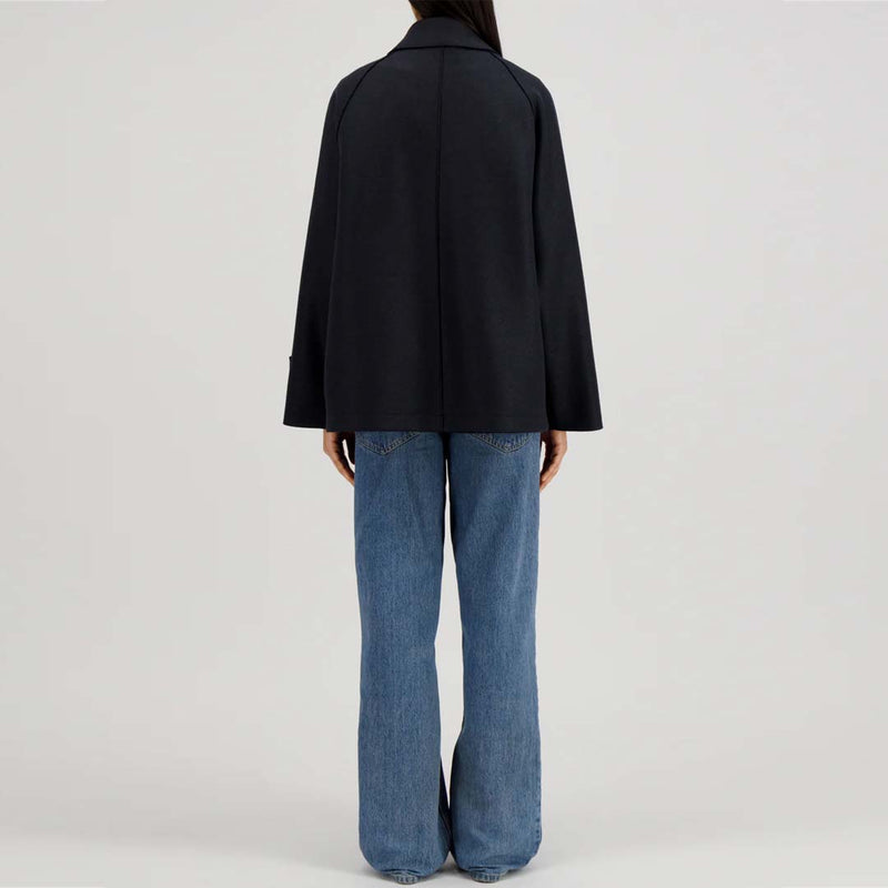 HARRIS WHARF LONDON Raglan jakke - Dark Blue