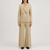 HARRIS WHARF LONDON Double breasted blazer - almond