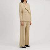 HARRIS WHARF LONDON Double breasted blazer - almond