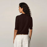 HERSKIND Kaspar Knit Cardigan - Mahogany