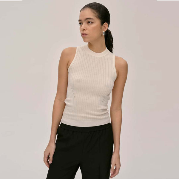 HERSKIND Anna strik top - offwhite