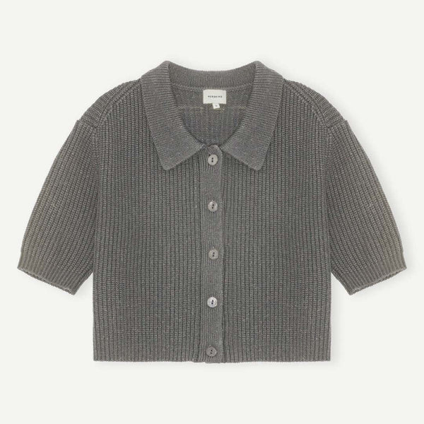 HERSKIND Aria strik cardigan - dark grey