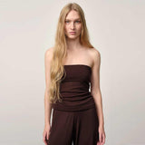HERSKIND Bambi Knit Top - coffee