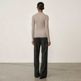 HERSKIND Cadee Knit bluse - light taupe