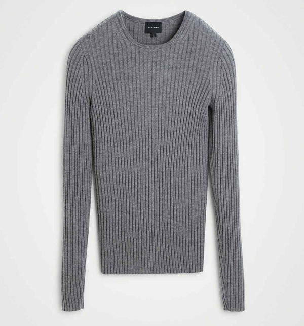 HERSKIND Camb merino uld bluse - grå *