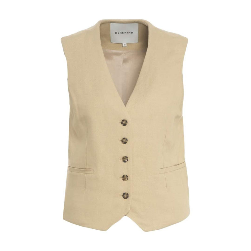 beige vest fra Herskind