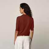HERSKIND Kaspar Knit Cardigan - Marron