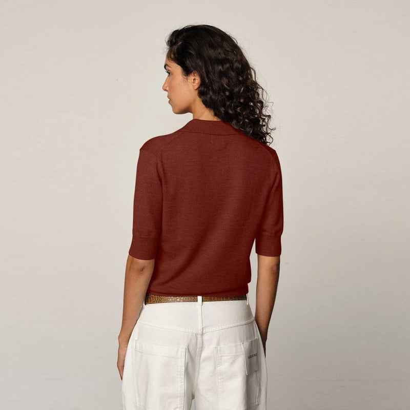HERSKIND Kaspar Knit Cardigan - Marron