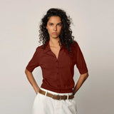 HERSKIND Kaspar Knit Cardigan - Marron