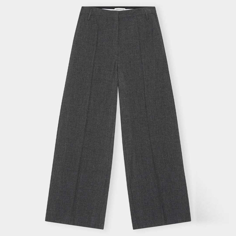 HERSKIND Kimberly Mid Waist pants - Dark Grey