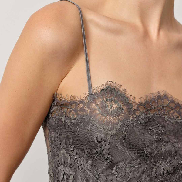 HERSKIND Linnea top - dark grey