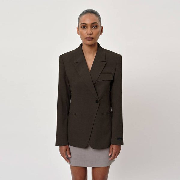 HERSKIND Oprah Regular Blazer - coffee bean